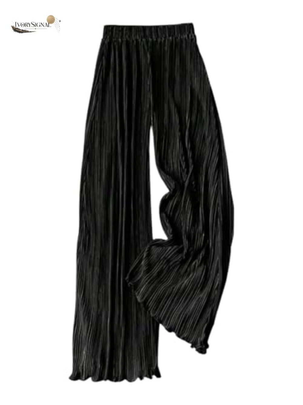 Wide Leg Pleated Palazzo Pants with Pockets